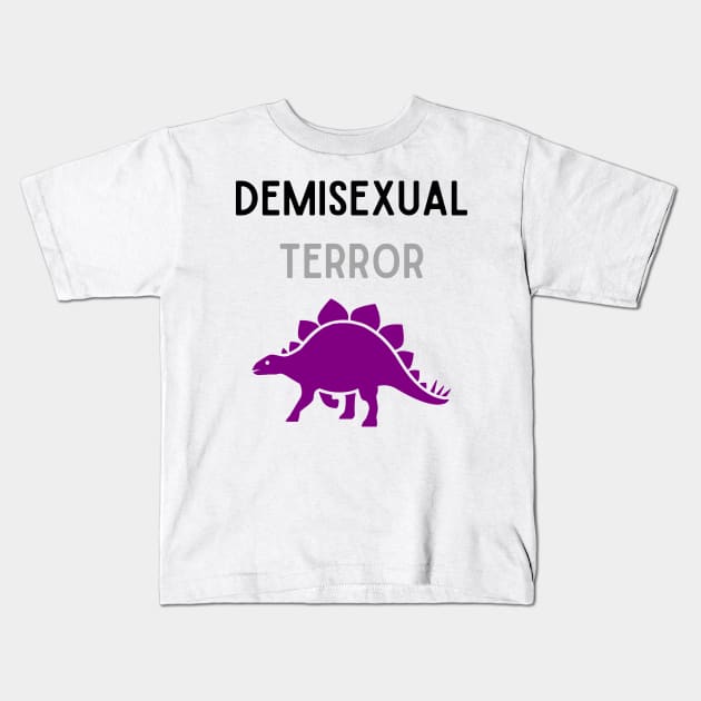 Demisexual Terror 1 Kids T-Shirt by Ali Hylton